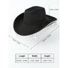 New Holiday Performance Western Cowboy Hat, Masquerade Party Prop, Performance Hat, Bridal Hat, Top Hat, Jazz Hat