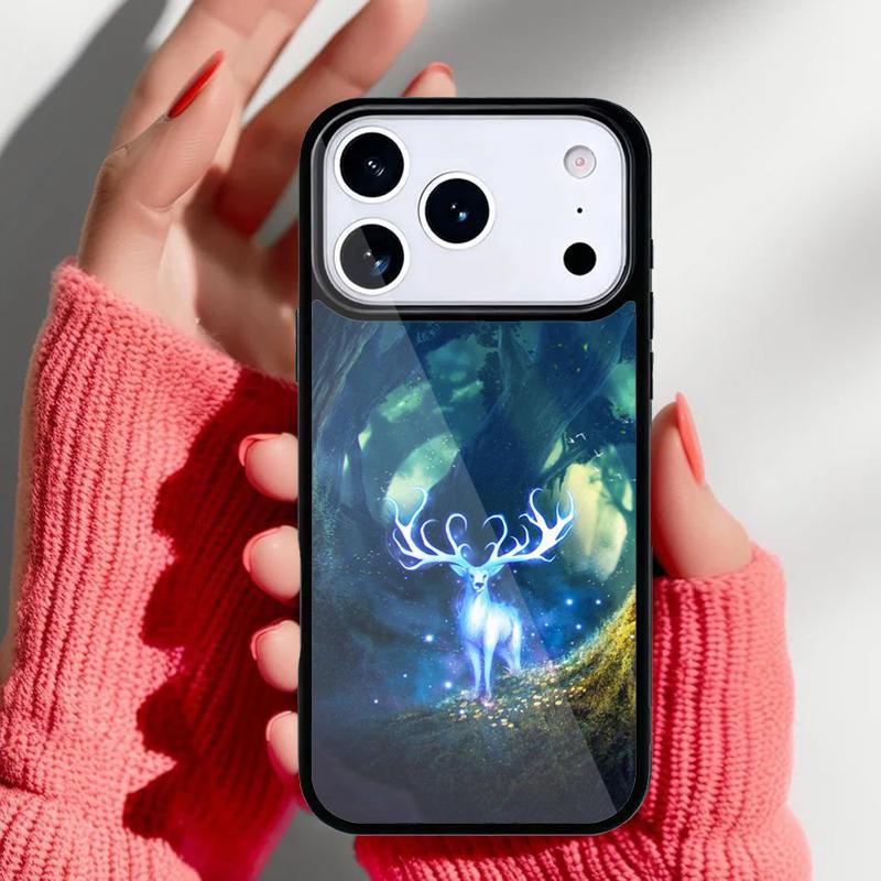 

Чехол для телефона с рисунком животного оленя для iPhone 17 16 15 14 13 Pro Max Задняя крышка для 12 11 Pro Coque iPhone 15 Plus