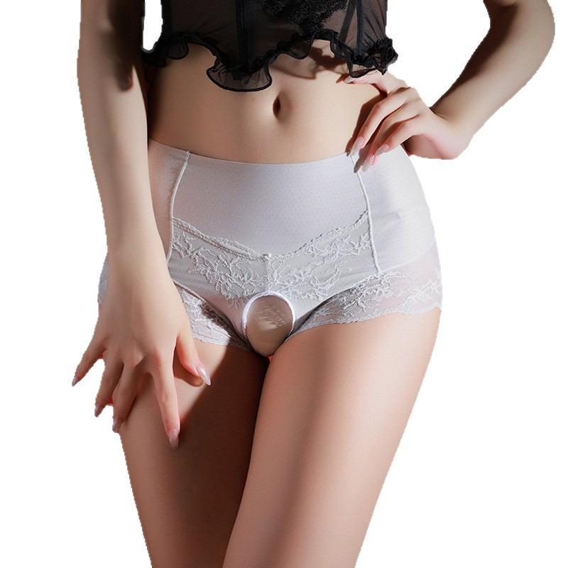 Sexy Sheer Lace Underwear Women See Through Mesh Briefs Skin-Friendly High Waist Panties Ladies Ultra-thin Naked Feel LingerieGood product
