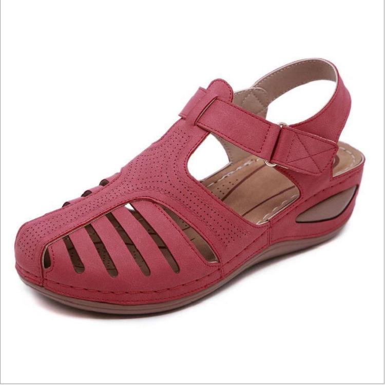 Fashion Women's Sandals Classics Retro Wedge Sandals Summer Breathable Hollow Sandals for Women Non Slip Platform Sandal Sandalias Mujer