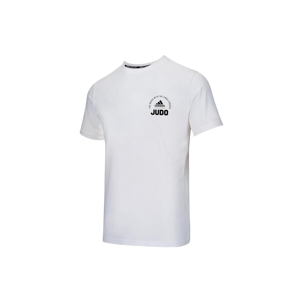 Adidas Fashion Versatile Letter Print Sports Casual Round Neck Short Sleeve T-Shirt Unisex Tops White Black ADICLTS21SJ-WB