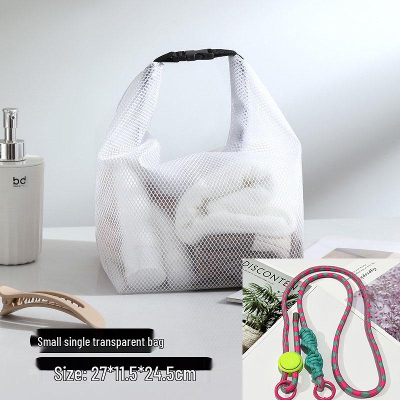Large Capacity Women's Makeup Bag - Portable, Multi-functional, Buckle Design, for Swimming, Toiletries, Handheld, Souvenir Storage