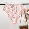 Skin-friendly chain simulation silk small square scarf breathable sunscreen scarf neck protection small scarf 71CM women's silk scarf