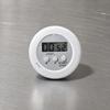 Round Digital Kitchen Timer Easy-to-Read with Buttons Lightweight