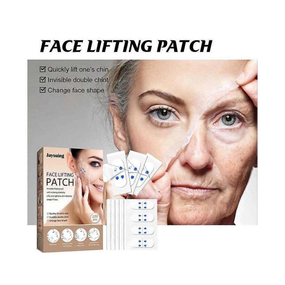 1 boîte Stickers Lifting Visage Transparent Fin Invisible Patchs Visage Outils Lift Visage Forme V Rides Peau Relâchée Ruban Adhésif