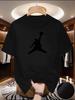 Sommer Lässiges Unisex T-Shirt Basketball Druck Weich und Locker Rundhals Oberteil für Unisex Locker Weich Kühl Männlich Kurzarm T-Shirts