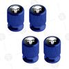 4pcs Skull Logo Car Wheel Tire Valve Caps Air Stem Aluminum Accessories For Jeep Wrangler Gladiator Renegade Ford F-150 Ranger LVCZN1