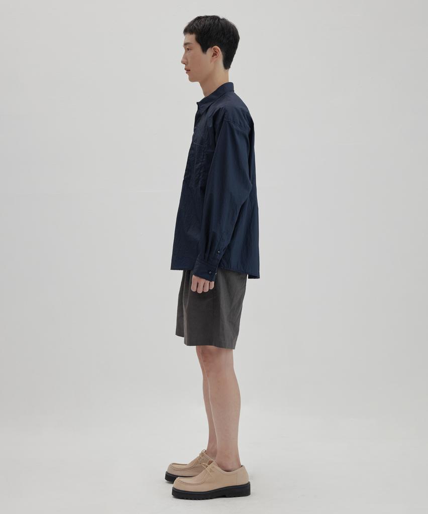 NONBLANK Windbreaker Shirt_Dark Navy