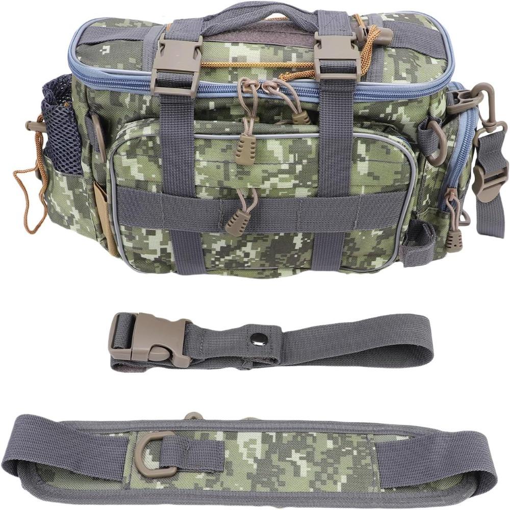 Non-Slip Strap Fishing Shoulder Bag Large Capacity Fishing Tackle Bag  Saltwater Fishing