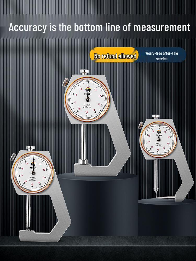 High Precision Digital Micrometer: Steel Pipe & Flat/Bent Pointed Head Thickness Gauge