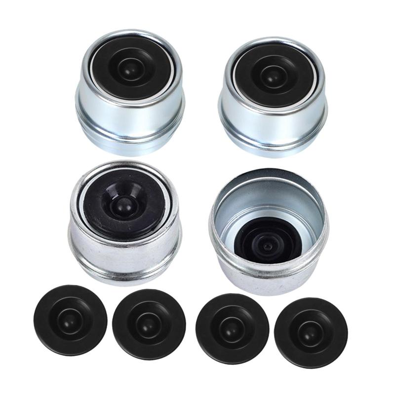 4x Trailer Hub Cover 1.98" Replacement Axle Wheel Hub Bearing Dust Cap RV Repair