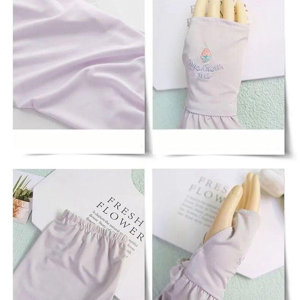 Ice Silk Ice Silk Sleeve Polyester Fibre Arm Sleeves Fashion Arm Sleeves Cover  Summer