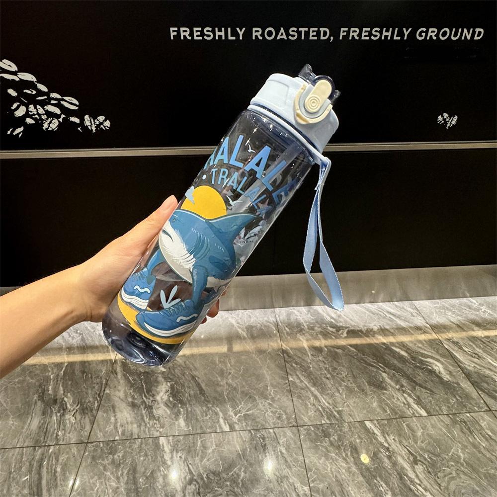 Italian Brainrot Water Bottle Tung Tung Tung Sahur Water Cup With Straw Football Sports Water Kettle Easter Valentine'S Day Gift