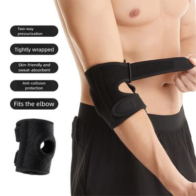 Verstellbare Ellbogenbandage Schwarz Ellbogenschutz Neues Armschoner-Polster Fitness Sport