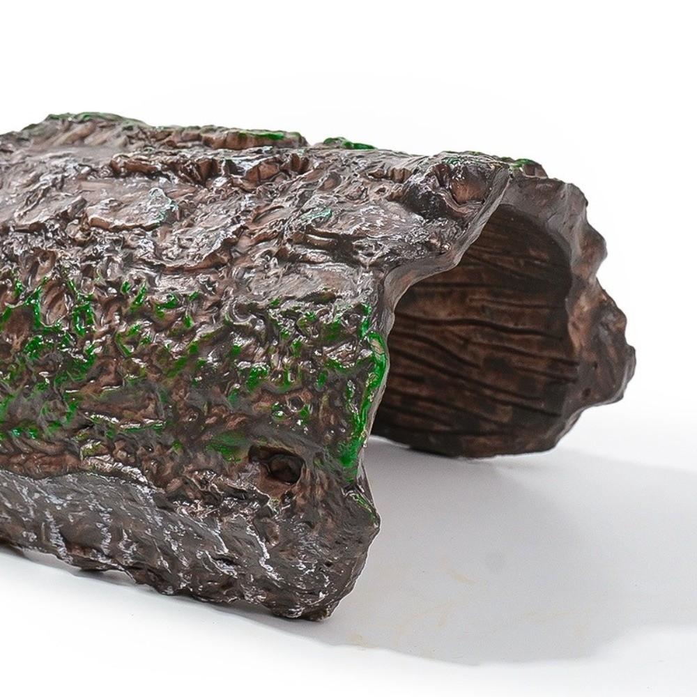 Simulation Tree Hole Shelter Hollow Reptile Cave Unique Lizard Hideaway Shelter  Aquarium