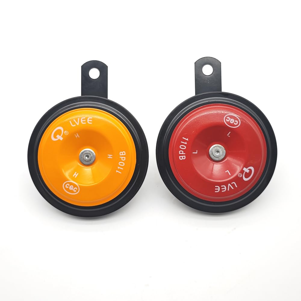 LVEE DL126 Disc Type Vehicle Horn Universal IPX6 Waterproof Loud Electric Kit High