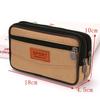 Wallet Purse Double Layer Men Phone Bag Belt Pouch Horizontal Mobile Phone Pouch Canvas Casual Men Waist Pack Outdoor Sports