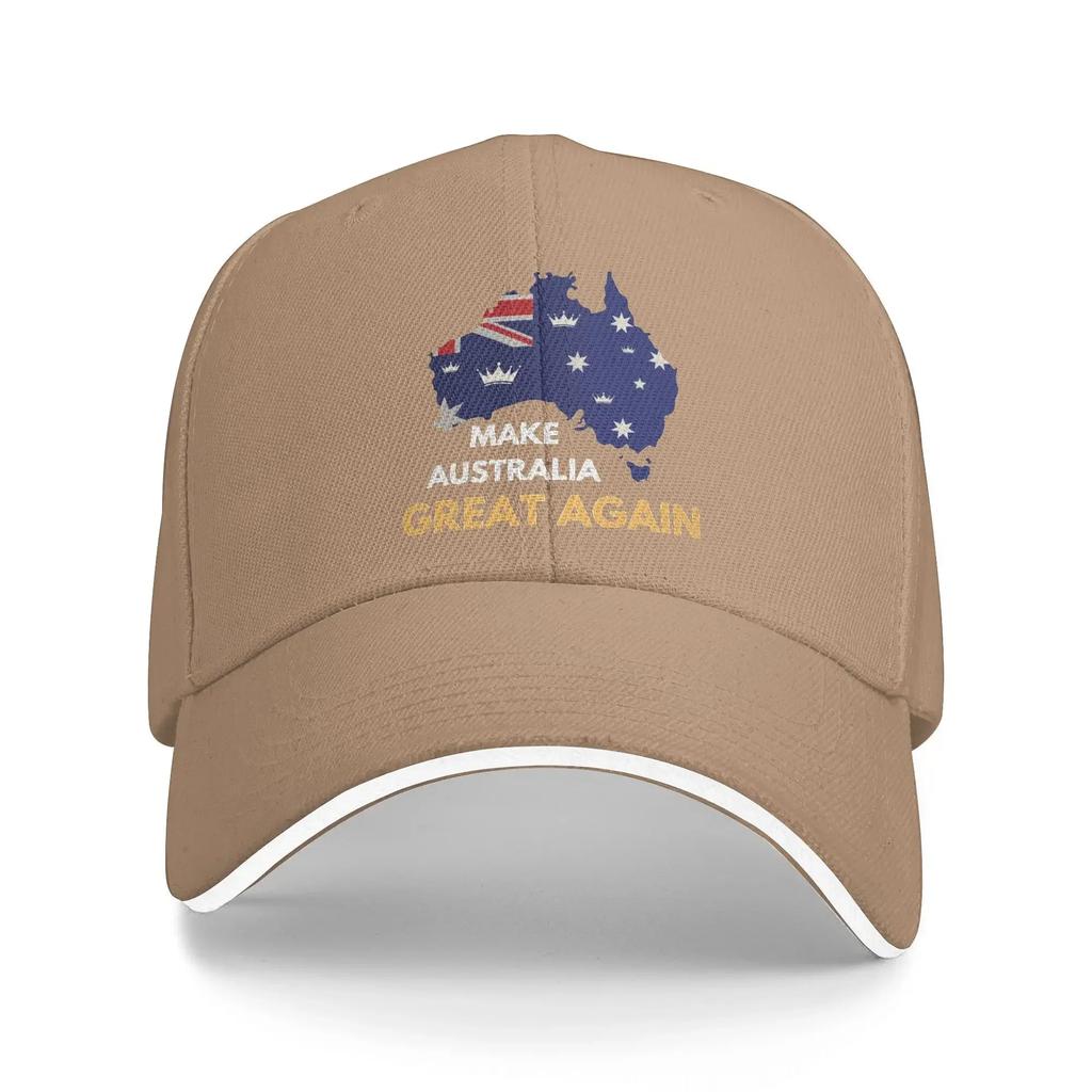 Make Australia Great Again MAGA Cap For Unisex Women Trendy Baseball Cap Kangaroo Sun Hat Golf Headewear Gift