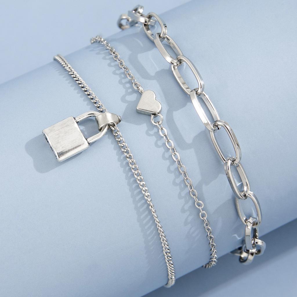 Minimalist Style Silver Sexy Personality Women's Chain Feet Chain Copper Plated Silver Hypoallergenic Girl Chain Feet Chain