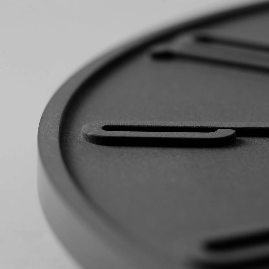 TAHITICA Wall Scandinavian Continuous Second Room Living Room Housewarming Clock, Concrete, Quiet, Simple, Modern, Design, 30cm, Analog, Hand, Decor,