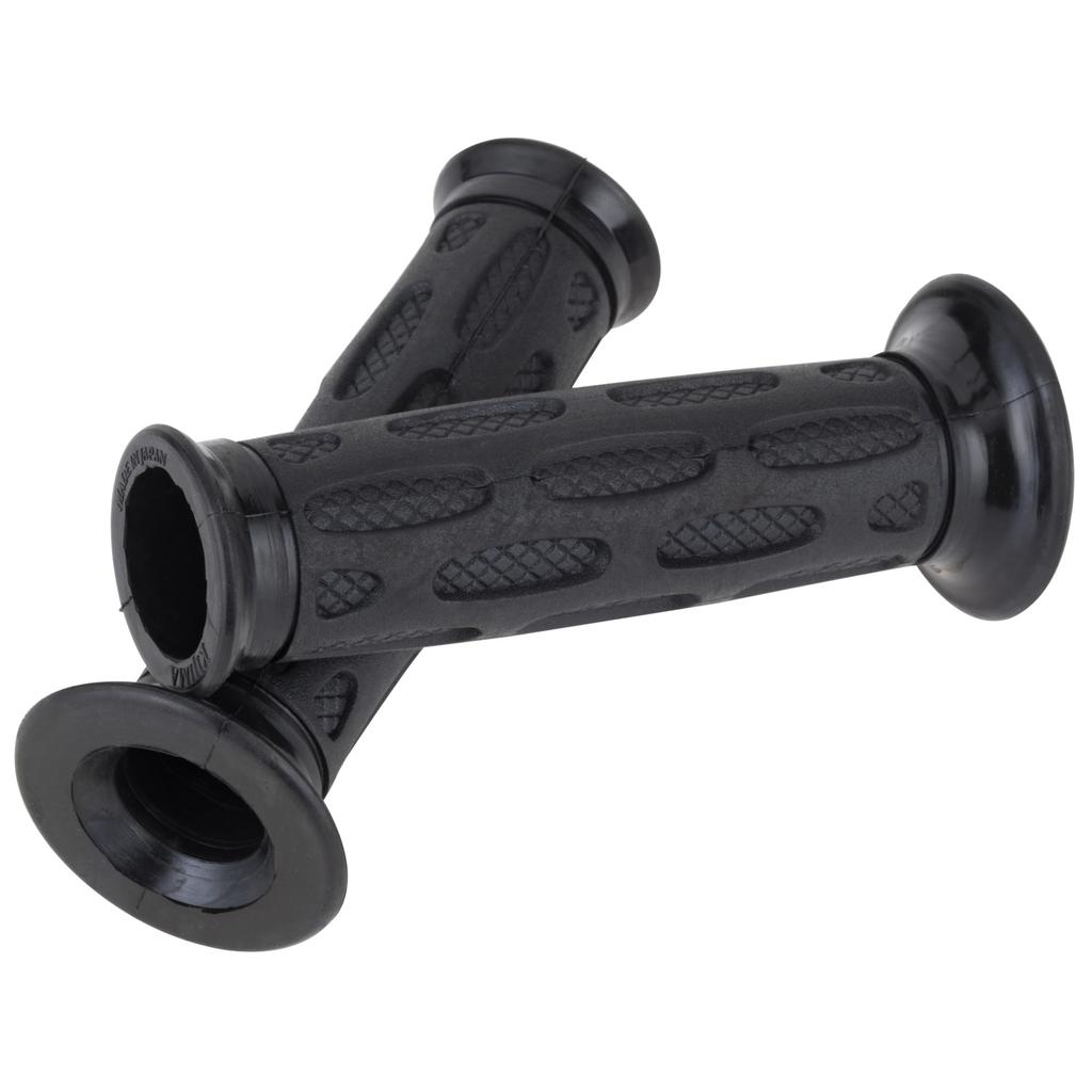 Kijima 201-6466 Motorcycle Parts Oval Dimple NEO Grip, Piercing Type, Black, 4.9 X 0.8 Inches (125 X 22.2 Mm)