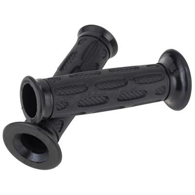 Kijima 201-6466 Motorradteile Ovales Dimple NEO Griff, Durchstecktyp, Schwarz, 4,9 x 0,8 Zoll (125 x 22,2 mm)