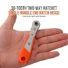 Mini 36 Tooth Ratchet Screwdriver Narrow Small Space Maintenance Operation Batch Head Socket L-shaped Turning Wrench