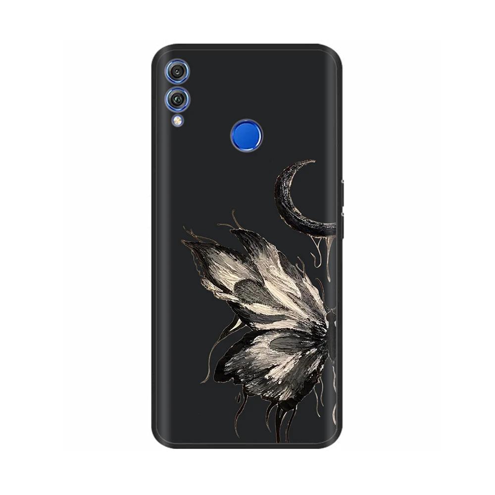 For Honor 8X Case Soft Liquid Silicone Full Coverage Phone Case For Huawei Honor 8X Cases Honor8X Cute Panda Back Cover Fundas