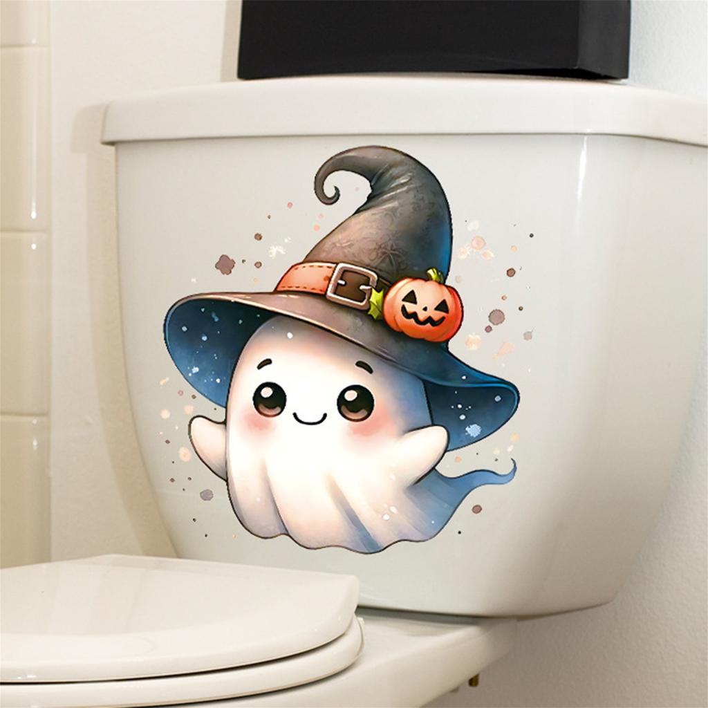 Spooky Halloween Haunted House Wall Decal Set Scary Ghost Window Stickers for Home Party Decoration Waterproof