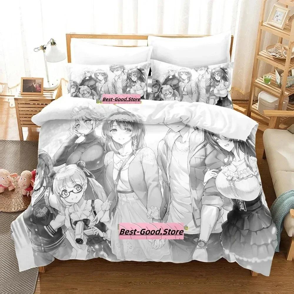 Shinmai Maou No Testament Bedding Set Printed Bed Set With Pillowcase Bed Duvet Cover Single Double Queen Super King Size