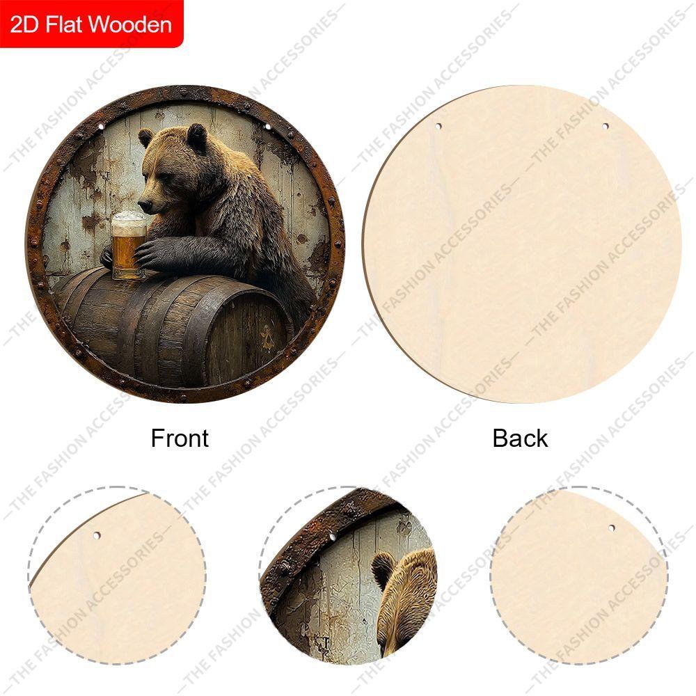 2D flat wooden hanging decorative signs, family wall or door decoration, garden decoration, housewarming gifts for friends