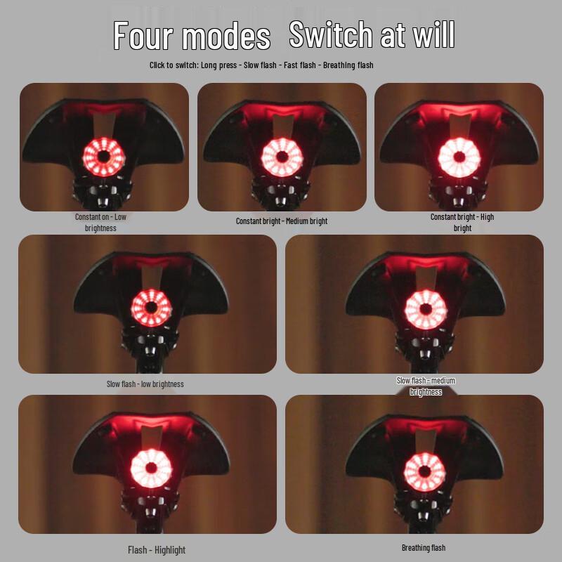 Yaphtes Smart Sensing Bicycle Tail Light