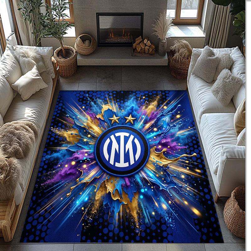 Borussia Dortmund Printed Flannel Area Rug Non Slip Soft Polyester Floor Carpet Indoor Decor Mat for Bedroom Living Room Sofa