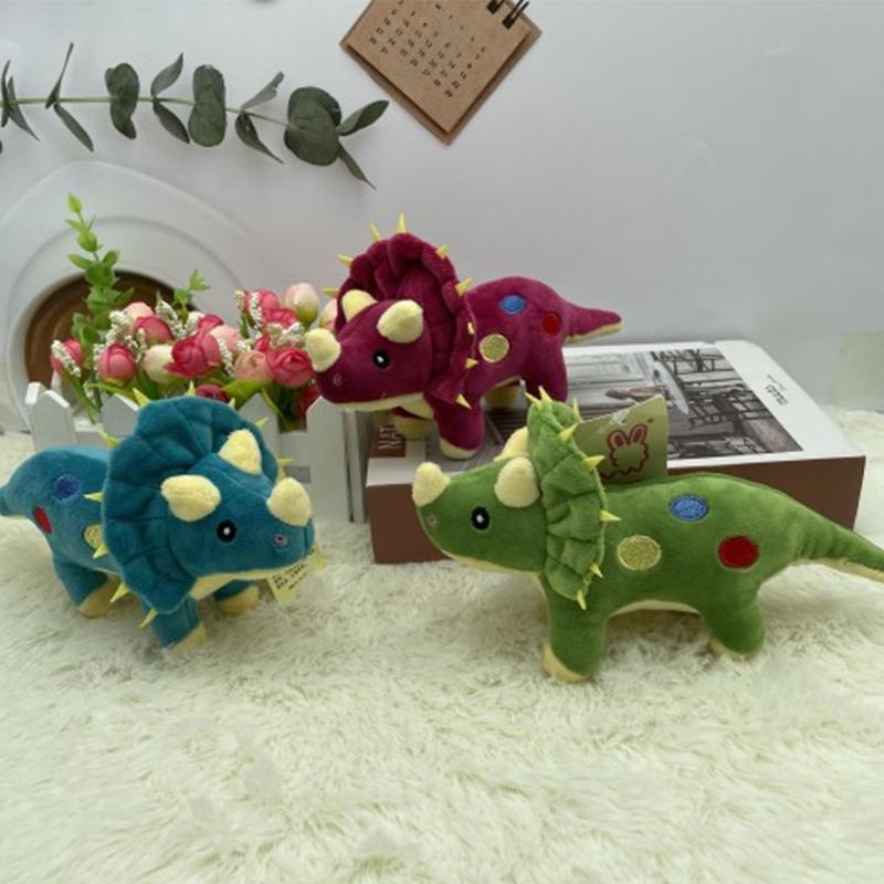 17Cm Creative Big Plush Soft Triceratops Stegosaurus Plush Toy Dinosaur Doll Stuffed Toy Kids Dinosaurs Toy Birthday Gifts