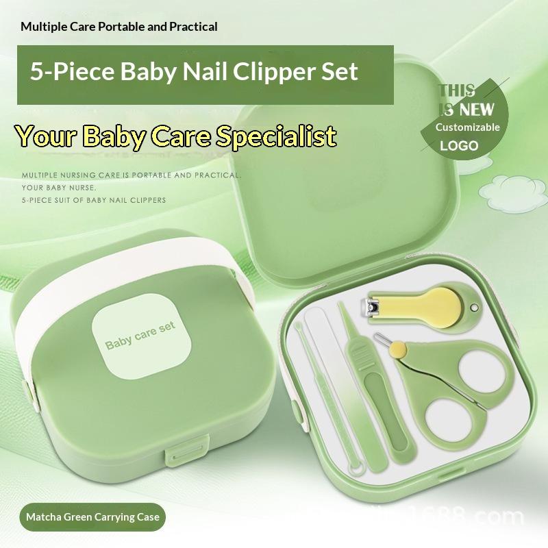 Çocuk Tırnak Bakım Seti Bebek Tırnak Makası Bebek Tırnak Bakım Aleti Seti Çocuk Güvenli Taşınabilir Tırnak Makası Düzeltici Törpü Sümük Klipsi Kutulu