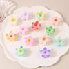 Set of 12 Flower-shaped Hair Clips - Made of Acrylic - For Thick and Thin Hair - Non-slip - For Women and Girls