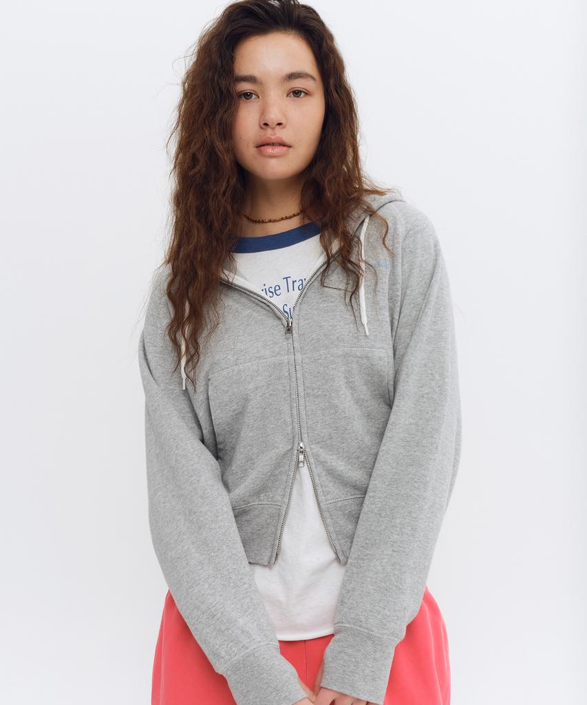 Hello Sunrise Hs Sweat Zip-Up Hoodie (W)_Gray