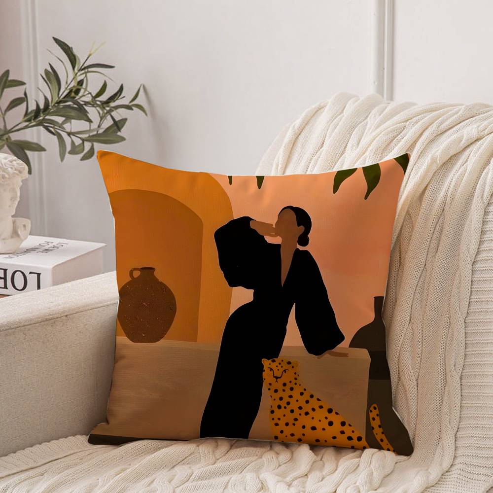 Art Abstract Illustration Pillow Case Home Decor Throw For Sofa Bed Car Room Decor Gift Idea