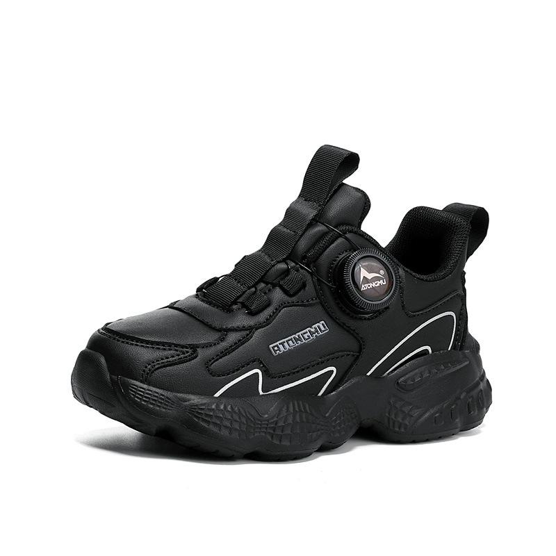 

Middle-aged and older children s little white shoes children s versatile new 2025 button mesh running shoes autumn lightweight sports shoes breathable 39