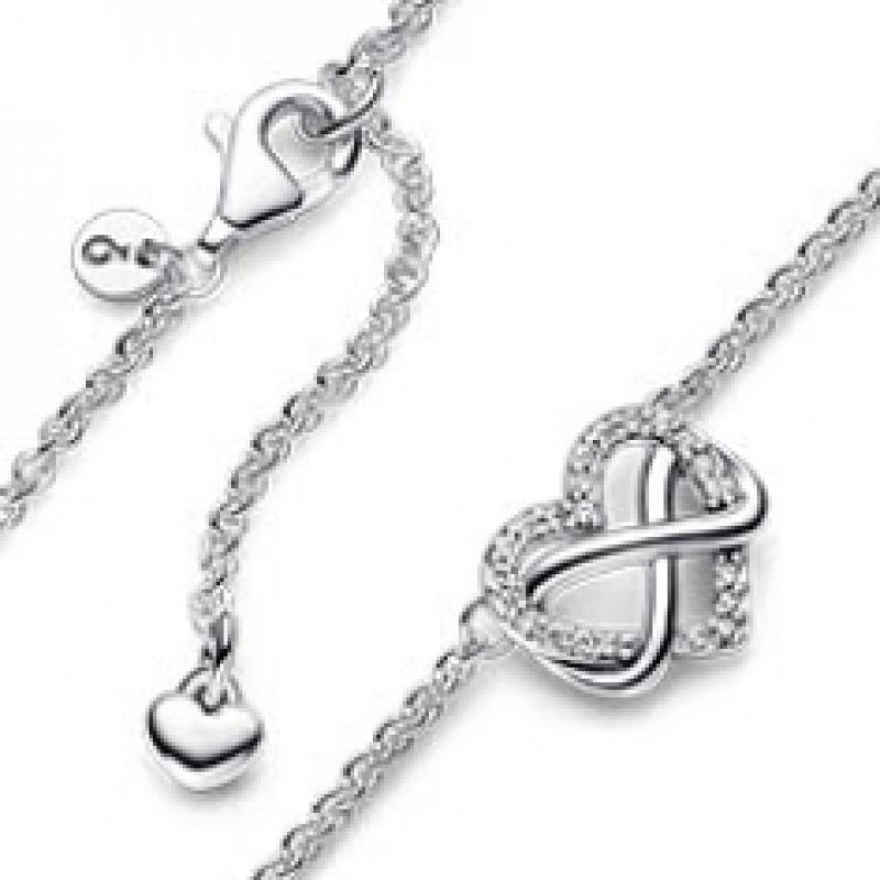Pandora Sparkling Infinity Heart Collier Necklace 392666c01