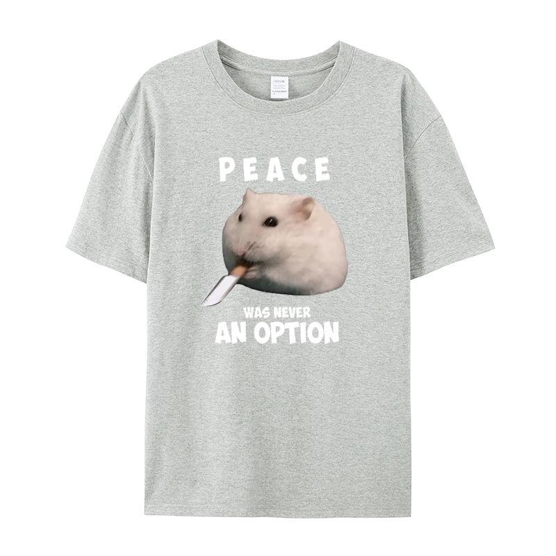 Fun Mouse Printed T-Shirt Summer Vintage Kawaii Men's and Women's Surfing Beach T-Shirt Unisex Breathable Casual Top