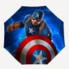 Disney Captain America,Shield,Hero High-Quality Umbrella, Eight-Rib Folding Design, Automatic Opening and Closing, Small, Stylish and Practi