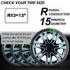 4pcs/set 15 Inch/ 14 Inch Car Wheel Hub Trims for Iron Rims, Car Wheel Hubs Cap Cover Decorative Wheel Cover Gloss Blue ABS