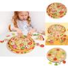 Wooden Simulation Single And Multi Layer Vegetable And Fruit Pizza Children Toy For Imaginative Play And Parentchild Interaction