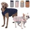 Reversible Dog Jacket Winter Dog Clothes Waterproof Checked Soft Quilted Coat for Small Large Dogs Warm Pet Vest French Bulldog