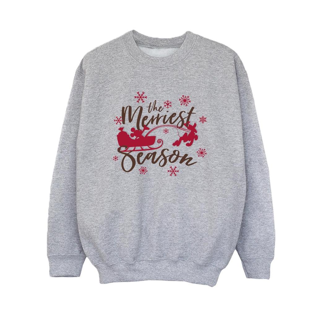 Disney Boys Mickey Mouse Sleigh Sweatshirt