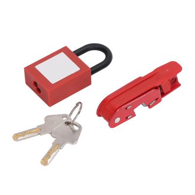 Circuit Breaker Lockout Kit High Strength Circuit Breaker Switch Lock Device with Nylon Padlock