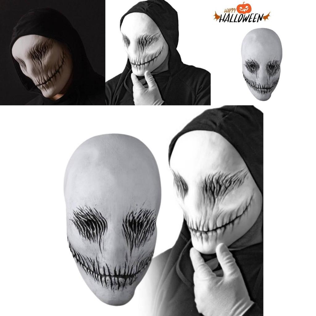 Spooky Halloween Ghost Latex Mask For Costume Parties Cosplay Accessories And Props