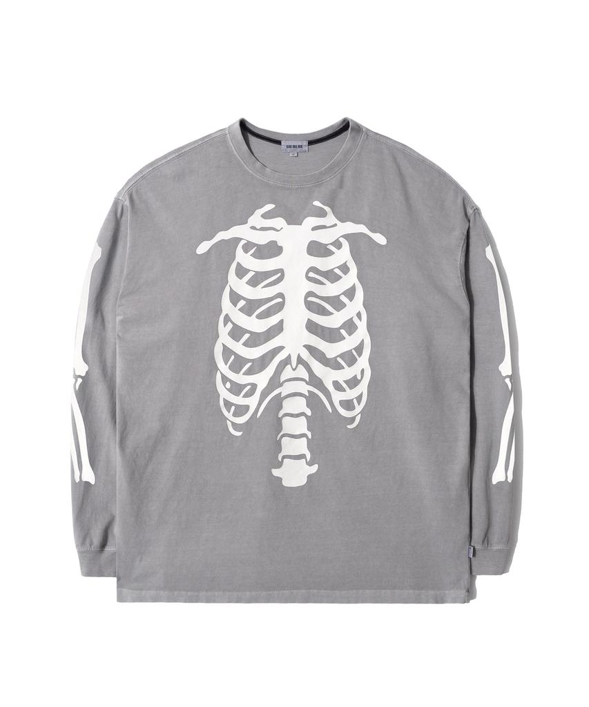 Gobeullu Bones Manica Lunga Lavata (grigio)