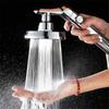 Big Panel Chrome Shower Head High Pressure Handheld Showehead With Stop Button Rotating Shower Head Bathroom Accessories